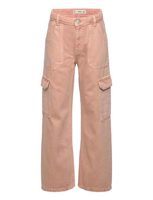 Cotton Cargo Trousers Mango Pink