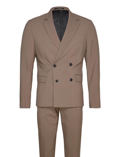 Lindbergh Plain Db Mens Suit - Normal Lenght Lindbergh Beige