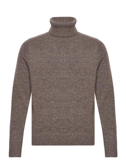 Brushed Roll Neck Jumper Superdry Brown