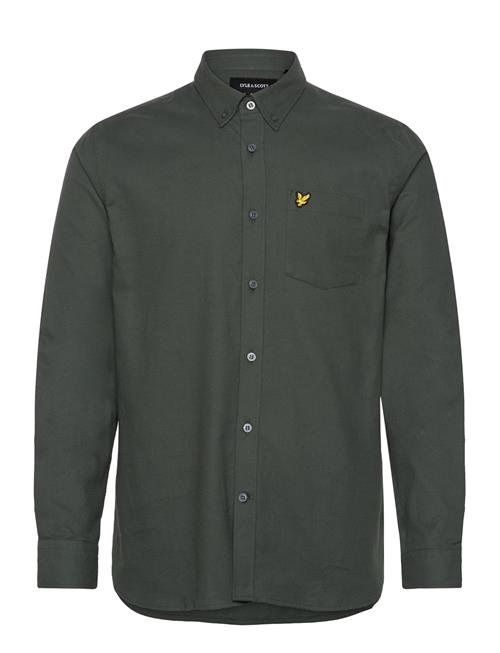 Lyle & Scott Plain Flannel Shirt Lyle & Scott Green