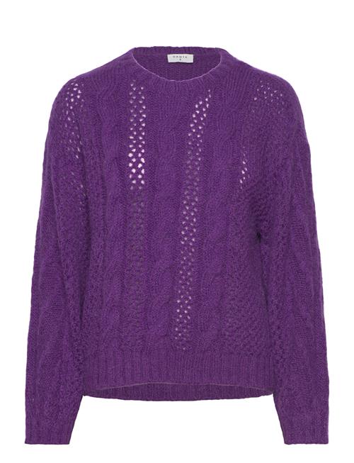 D6Flory Cable Sweater Dante6 Purple