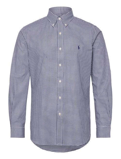 Polo Ralph Lauren Custom Fit Gingham Stretch Poplin Shirt Polo Ralph Lauren Blue