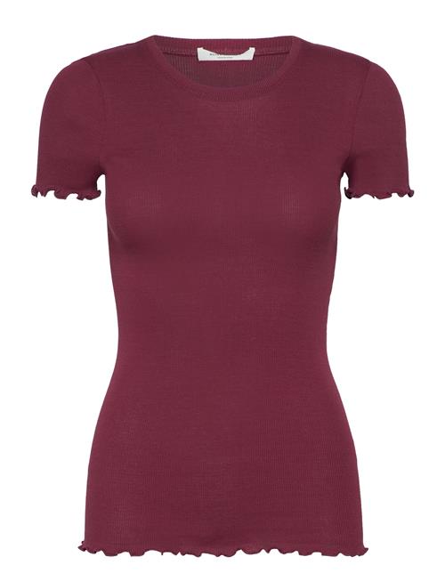 Rosemunde Rwbernadine Ss Regular O-Neck T-Shi Rosemunde Burgundy