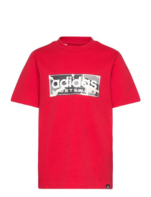 adidas Sportswear B Camo Lin T Adidas Sportswear Red