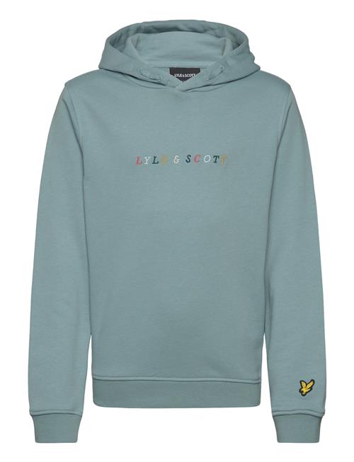 Lyle & Scott Multi Coloured Embroidery Hoodie Lyle & Scott Blue