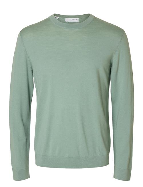 Selected Homme Slhtray Ls Knit Merino Crew Neck Noos Selected Homme Green