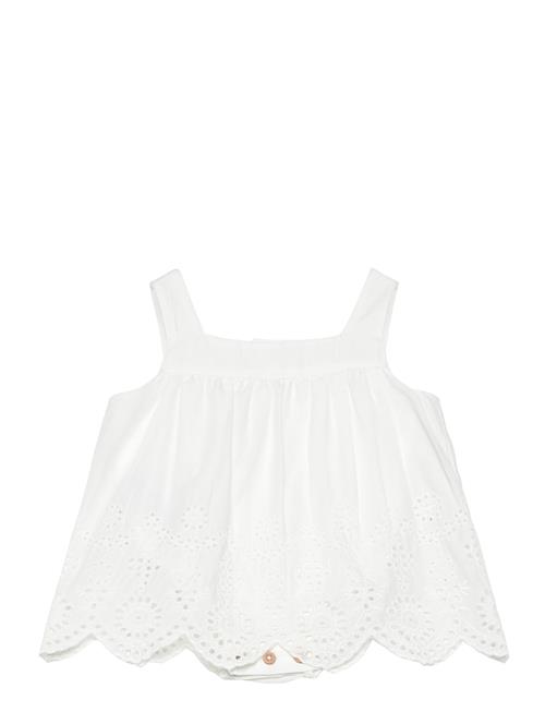 Broderie Anglaise Cotton Dress Mango White