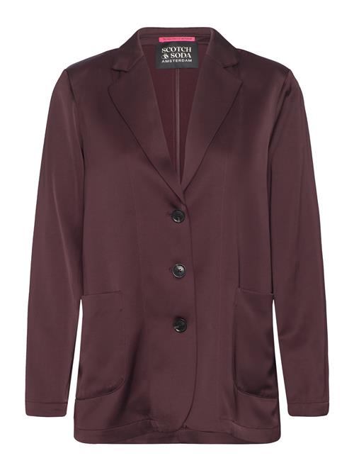 Scotch & Soda Sb Satin Blazer Scotch & Soda Burgundy