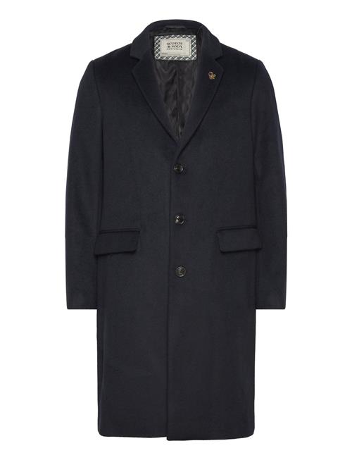 Scotch & Soda Wool Classic Overcoat Scotch & Soda Navy