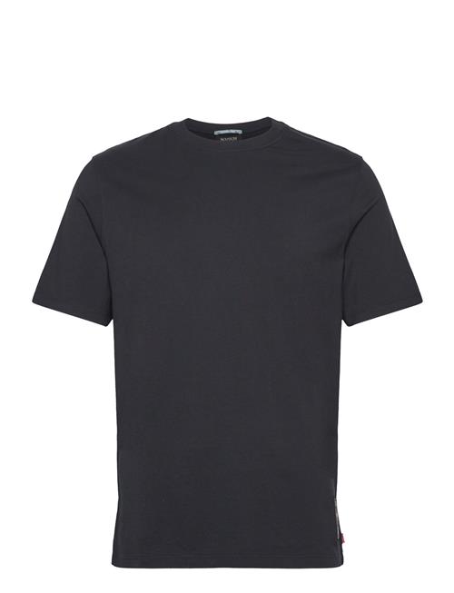 Scotch & Soda Regular Fit Front Back Artwork T-Shirt Scotch & Soda Black