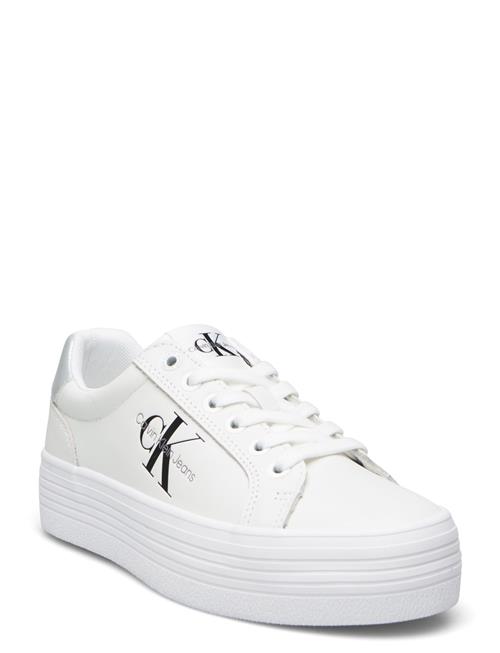 Calvin Klein Vulc Flatform Laceup Lth Calvin Klein White