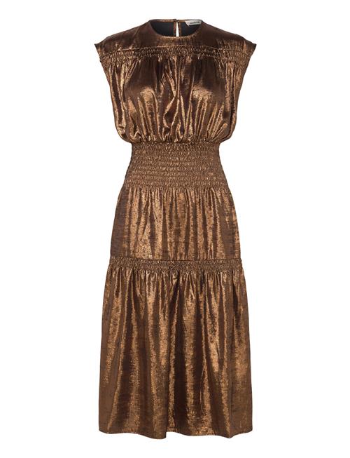 Slelvie Layna Dress Soaked In Luxury Brown