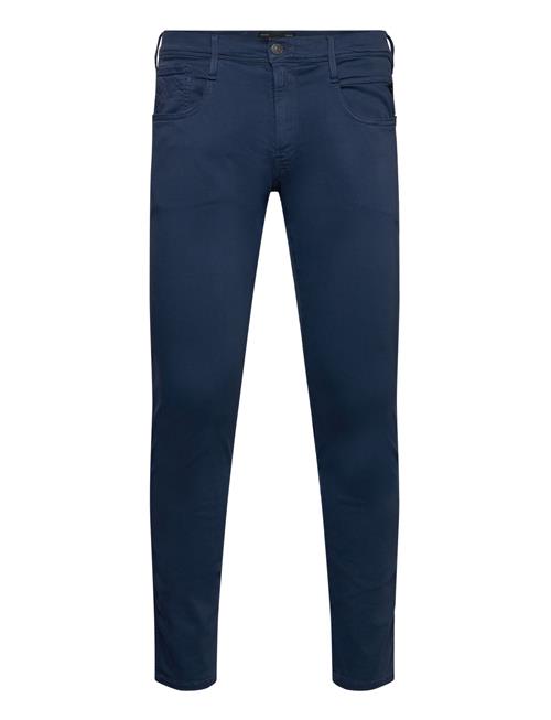 Replay Anbass Trousers Slim Hyperflex Colour Xlite Replay Navy