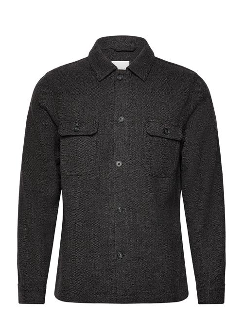 Lindbergh Textured Overshirt Lindbergh Grey