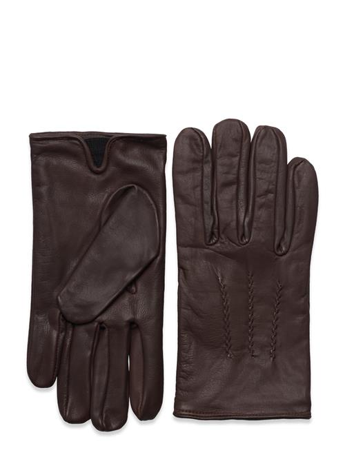 Leather Gloves Lindbergh Brown