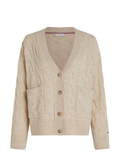 Soft Wool Cable Cardigan Tommy Hilfiger Beige