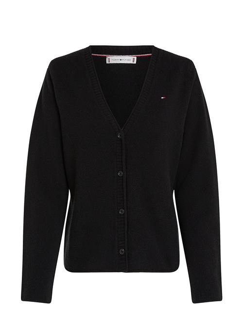 Soft Wool V-Nk Cardigan Tommy Hilfiger Black