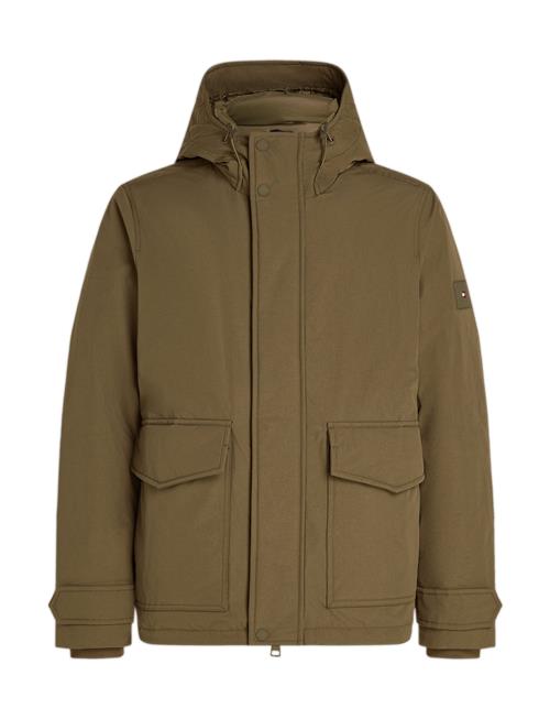 Se Rockie Down Hooded Jacket Tommy Hilfiger Khaki ved Booztlet