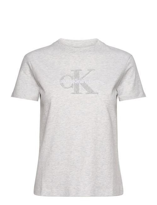 Calvin Klein Jeans Chenille Monologo Regular Tee Calvin Klein Jeans Grey