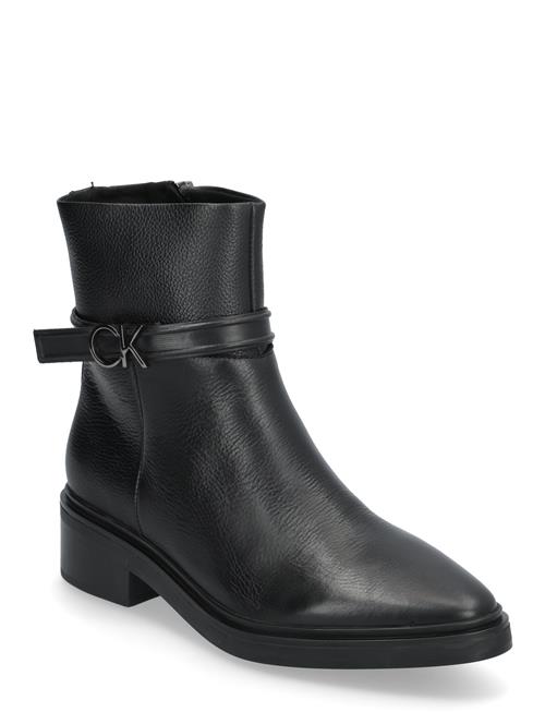 Calvin Klein Heel Ankle Boot 30 W/Hw Lth Calvin Klein Black