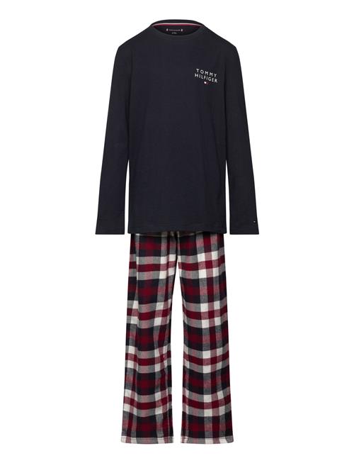 Tommy Hilfiger Ls Pj Straight Set Flannel Print Tommy Hilfiger Patterned