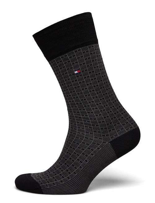 Tommy Hilfiger Th Men Sock 1P Th Structure Fil D Ecosse Tommy Hilfiger Black