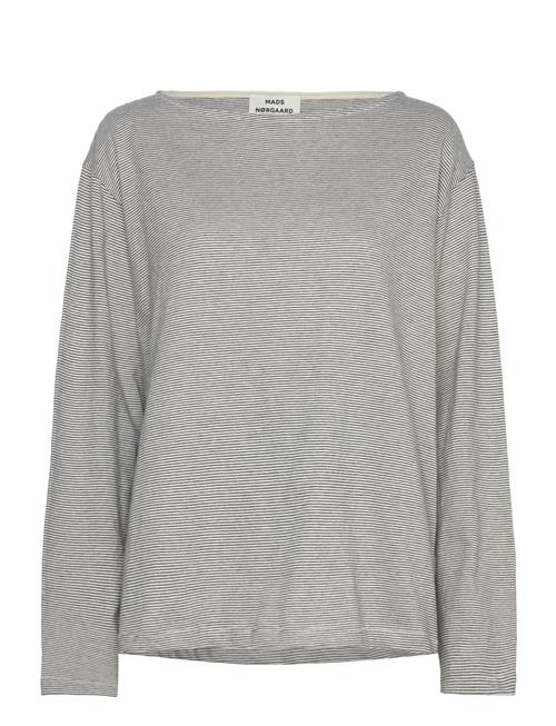 Crisp Jersey Silke Tee Ls Mads Nørgaard Grey