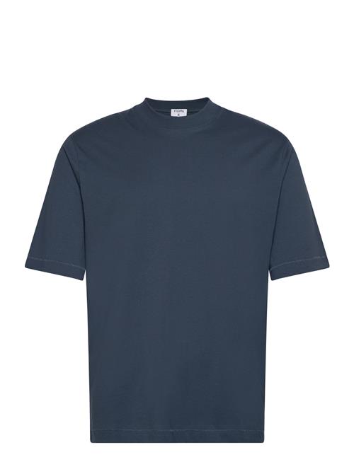 Filippa K Mock Neck Cotton Tee Filippa K Blue