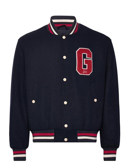 Wool Mix Varsity Jacket GANT Navy