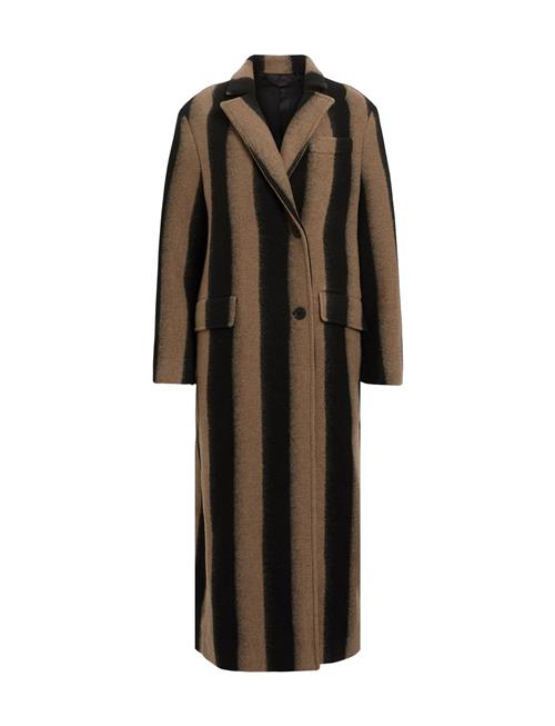 AllSaints James Stripe Coat AllSaints Brown