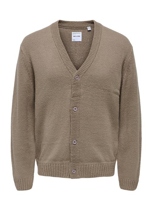 ONLY & SONS Onsanthony Reg 5 Button Card Knit ONLY & SONS Beige