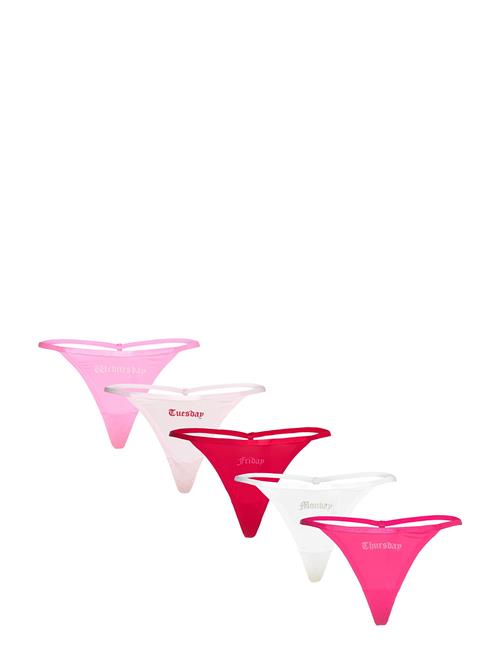 Juicy Couture Mon-Fri Gothic Thong Juicy Couture Pink