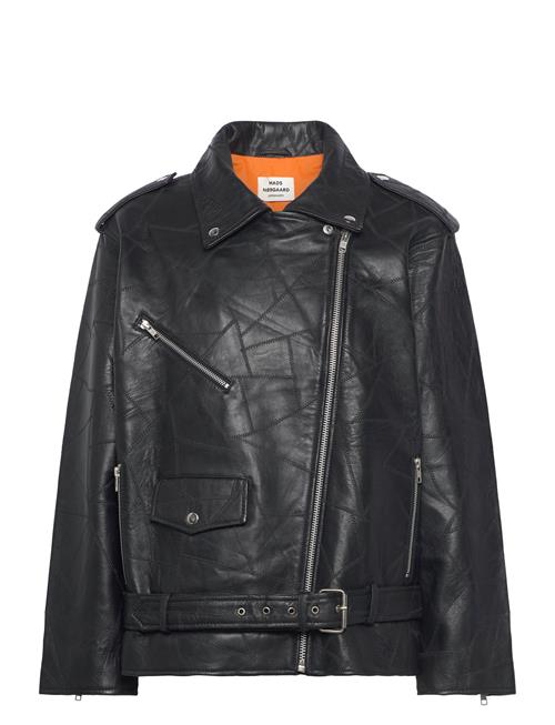 Patch Leather Berline Jacket Mads Nørgaard Black