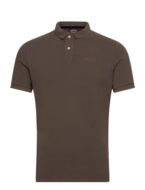 Superdry Vint Destroy Polo Superdry Brown