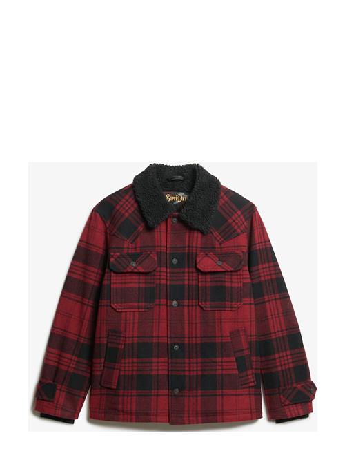 Superdry Merchant Wool Chore Jacket Superdry Red