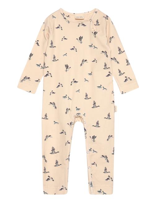 Petit Piao Jumpsuit L/S Printed Petit Piao Beige