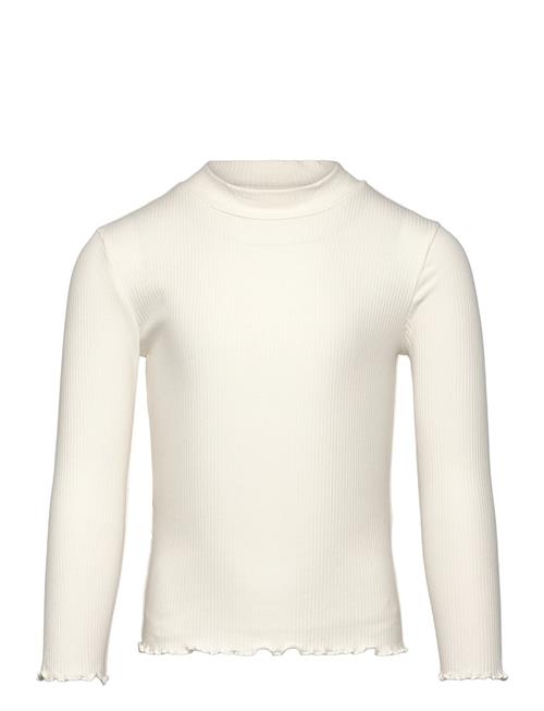 Mango Turtleneck Long-Sleeved T-Shirt Mango White