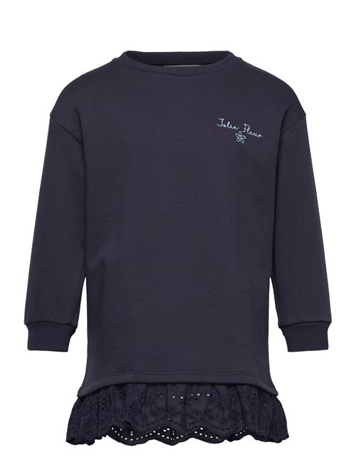 Mango Embroidered Sweatshirt Dress Mango Navy