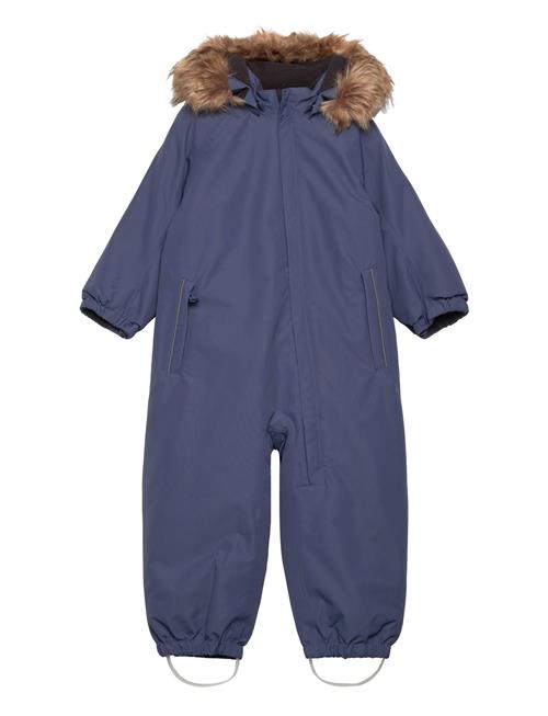 Color Kids Coverall W. Fake Fur Color Kids Blue