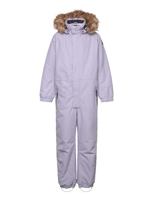 Coverall W. Fake Fur Color Kids Purple