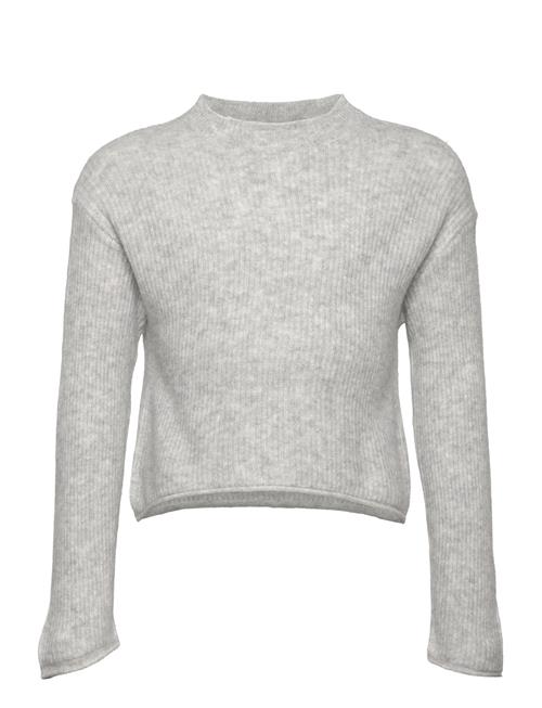 Mango Ribbed Knit Sweater Mango Grey