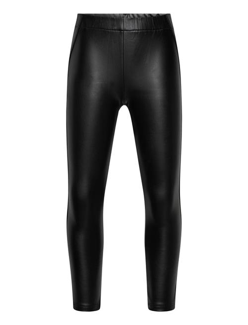 Mango Leather-Effect Leggings Mango Black