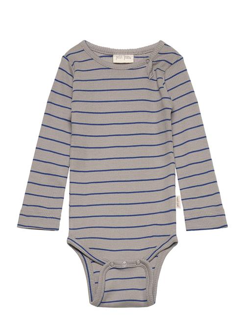 Petit Piao Body L/S Modal Thin Stripe Petit Piao Grey