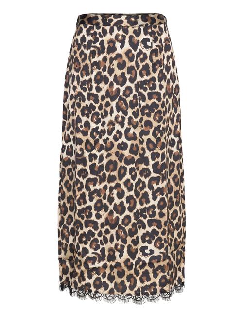 NOISY MAY Nmsantal Hw Midi Skirt Wvn NOISY MAY Brown