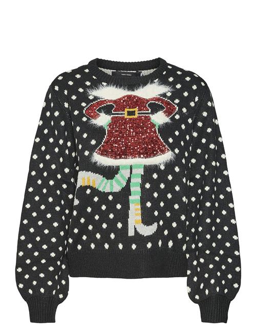 Vero Moda Vmsparkle Elfie Ls O-Neck Pull. Xmas Vero Moda Black