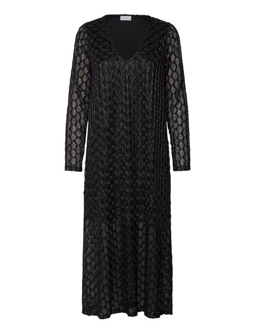 Vila Vizalma V-Neck L/S Midi Dress/R Vila Black