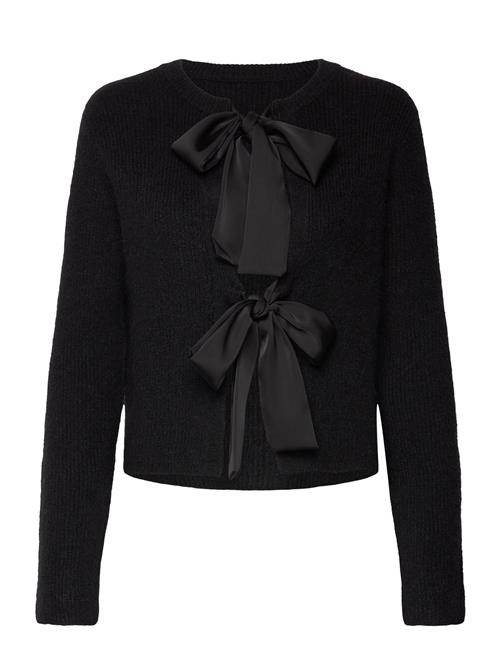 Object Objparvi Sateen Bow Knit Cardigan Div Object Black