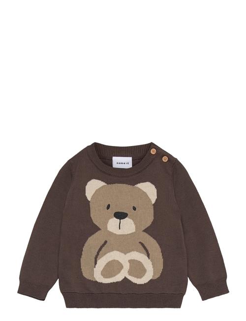 Nbmrosol Ls Knit Name It Brown