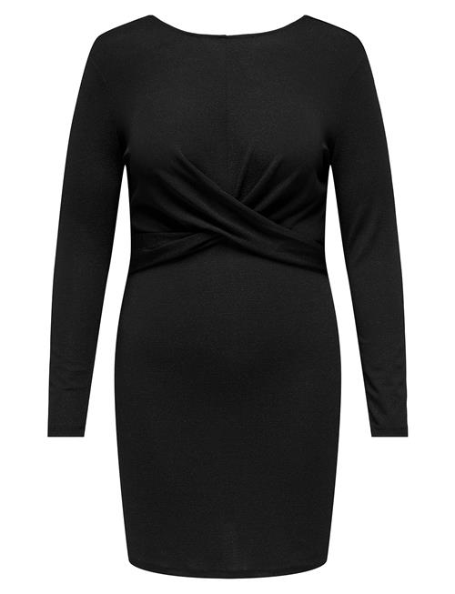 Carqueen L/S Glitter Twist Dress Jrs Bf ONLY Carmakoma Black