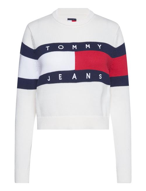 Tommy Jeans Tjw Center Flag Sweater Ext Tommy Jeans White